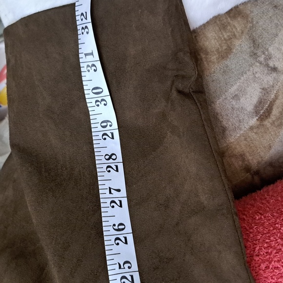 J.G.Hook Vintage Microsuede brown long Skirt - Picture 11 of 11